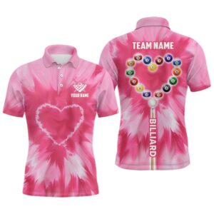 Pink Tie Dye With Heart Billiard Valentines…