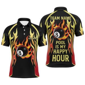 Pool Is My Happy Hour Billiard Shirts,…
