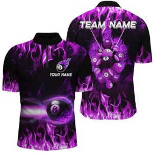 Purple 8 Ball Fire Smoke Pattern 3D…