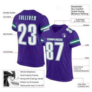 Purple White Kelly Green Mesh Authentic Football Jersey Personalized Football Jersey Football Team Jersey Football Outfits 2 noxu8w.jpg
