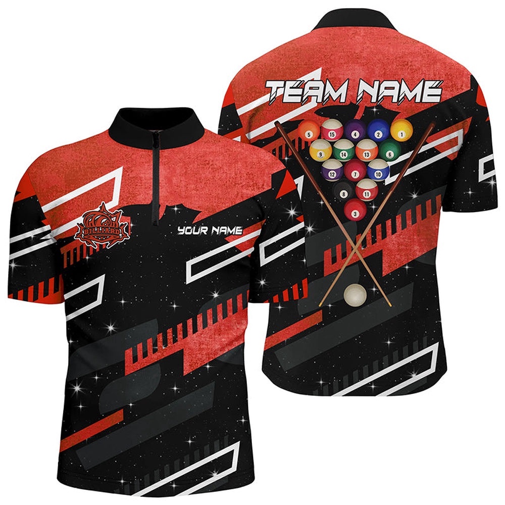Red 8 Ball Galaxy Billiards Jersey Shirts Custom 3D Billiard Jerseys Shirts, Personalized Billiard Team Jersey Shirt Red 8 Ball Galaxy Billiards Jersey Shirts Custom 3D Billiard Jerseys Shirts, Personalized Billiard Team Jersey Shirt