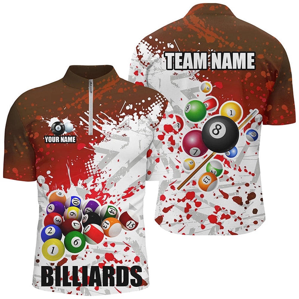Red Billiard Balls Paint Splash Billiard Shirts, 3D Billiard Jerseys Attire, Personalized Billiard Team Jersey Shirt Red Billiard Balls Paint Splash Billiard Shirts, 3D Billiard Jerseys Attire, Personalized Billiard Team Jersey Shirt