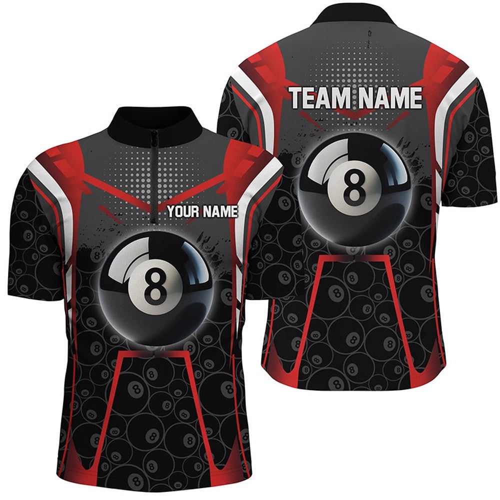 Red Black 8 Ball Billiard 3D Jersey Shirts, Custom 8 Ball Pool Pattern Jerseys, Personalized Billiard Team Jersey Shirt Red Black 8 Ball Billiard 3D Jersey Shirts, Custom 8 Ball Pool Pattern Jerseys, Personalized Billiard Team Jersey Shirt