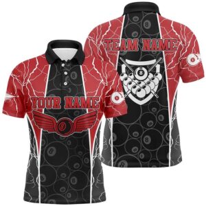 Red Lighting 8 Ball Billiard 3D Polo…