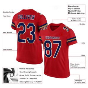 Red Navy Old Gold Mesh Authentic Football Jersey Personalized Football Jersey Football Team Jersey Football Outfits 2 all5zx.jpg