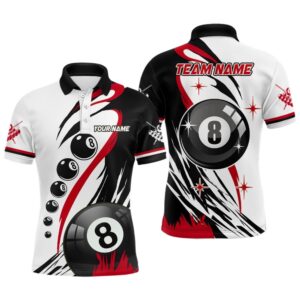 Red Polo Billiard 8 Ball Pool Polo…