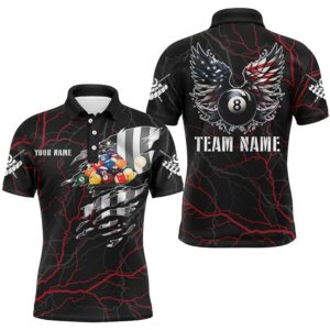 Red Thunder US Flag Billiard Balls 3D…