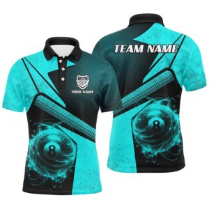 Sport Blue 8 Ball Billiard 3D Polo…