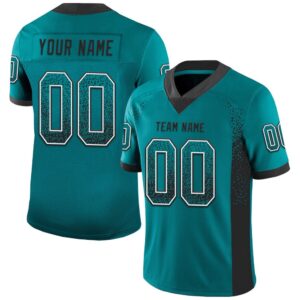 Teal Black White Mesh Drift Fashion Football…