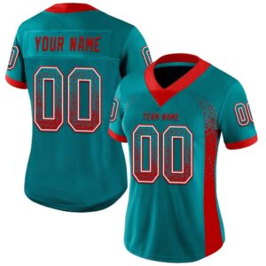 Teal Red White Mesh Drift Fashion Football Jersey Personalized Football Jersey Football Team Jersey Football Outfits 2 ai85ra.jpg
