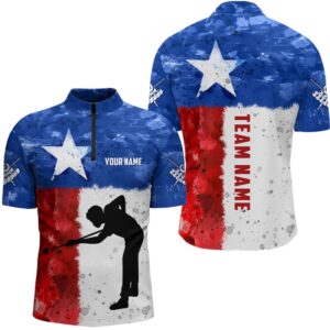 Texas Flag Billiard Shirts Player Custom Patriotic…