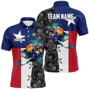 Texas Flag Custom 8 Ball Pattern Pool…