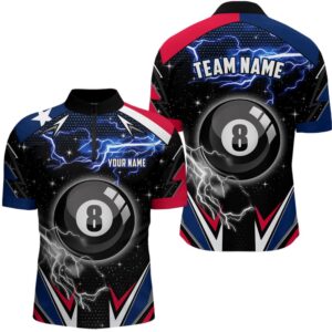 Texas Flag Lightning 8 Ball Billiard Jerseys…