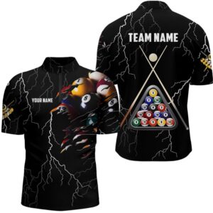 Thunder Billiard Ball 3D Jersey Shirts Custom…