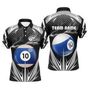 Thunder Black 10 Ball Billiard 3D Polo…