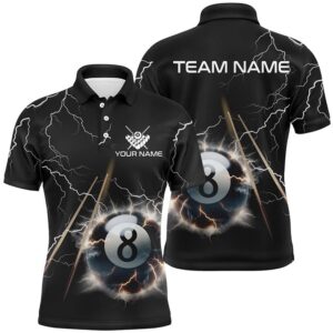 Thunder Lighting Black 8 Ball Billiard 3D…