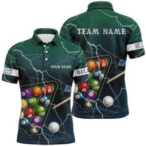 Thunder Lightning Green Version Billiard Balls Shirts,…