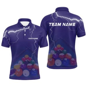 Thunder Purple Billiards Shirts Billiards Team Shirts…