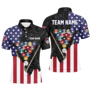 US Flag 8 Ball Pattern Billiard Black…