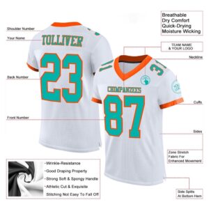 White Aqua Orange Mesh Authentic Football Jersey Personalized Football Jersey Football Team Jersey Football Outfits 2 cvmtyw.jpg