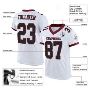 White Black Burgundy Mesh Authentic Football Jersey Personalized Football Jersey Football Team Jersey Football Outfits 2 tkh1pt.jpg