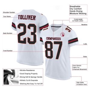 White Black Cardinal Mesh Authentic Football Jersey Personalized Football Jersey Football Team Jersey Football Outfits 2 uxd0rc.jpg
