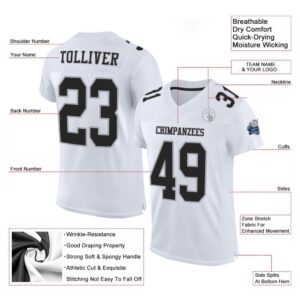 White Black Gray Mesh Authentic Football Jersey Personalized Football Jersey Football Team Jersey Football Outfits 2 lixc8f.jpg