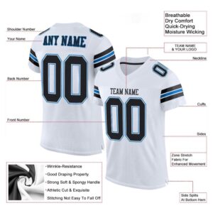 White Black Panther Blue Mesh Authentic Football Jersey Personalized Football Jersey Football Team Jersey Football Outfits 2 wocopo.jpg