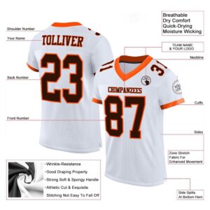 White Brown Orange Mesh Authentic Football Jersey Personalized Football Jersey Football Team Jersey Football Outfits 2 bntukp.jpg