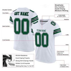 White Gotham Green Black Mesh Authentic Football Jersey Personalized Football Jersey Football Team Jersey Football Outfits 2 brlsgp.jpg