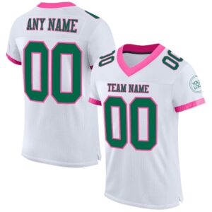 White Kelly Green Pink Mesh Authentic Football…
