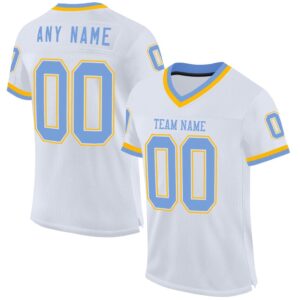 White Light Blue Gold Mesh Authentic Throwback…