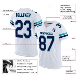 White Navy Aqua Mesh Authentic Football Jersey Personalized Football Jersey Football Team Jersey Football Outfits 2 mlicse.jpg