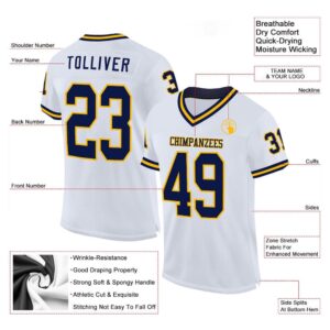 White Navy Gold Mesh Authentic Throwback Football Jersey Personalized Football Jersey Football Team Jersey Football Outfits 2 izpoxy.jpg