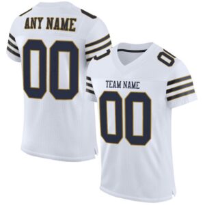 White Navy Old Gold Mesh Authentic Football…