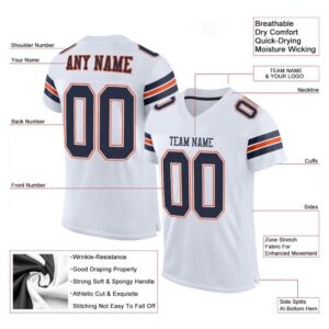 White Navy Orange Mesh Authentic Football Jersey Personalized Football Jersey Football Team Jersey Football Outfits 2 kbwqwu.jpg