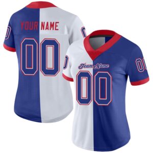 White Royal Scarlet Mesh Split Fashion Football Jersey Personalized Football Jersey Football Team Jersey Football Outfits 2 svnxqf.jpg