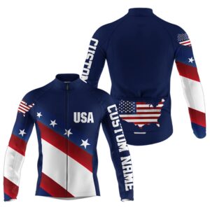 American Cycling Jersey Mens Womens With 3 Pockets Usa Bike Jersey Full Zip Bicycle Shirt Custom Mono Cycling Jersey 2 t3fzcm.jpg