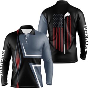 American Flag Men s Golf Polo Shirts Custom Golf Club Patriotic Golf Team Shirt Golf Attire For Men Golf Polo Shirt Golf Shirts 2 mtdbeh.jpg