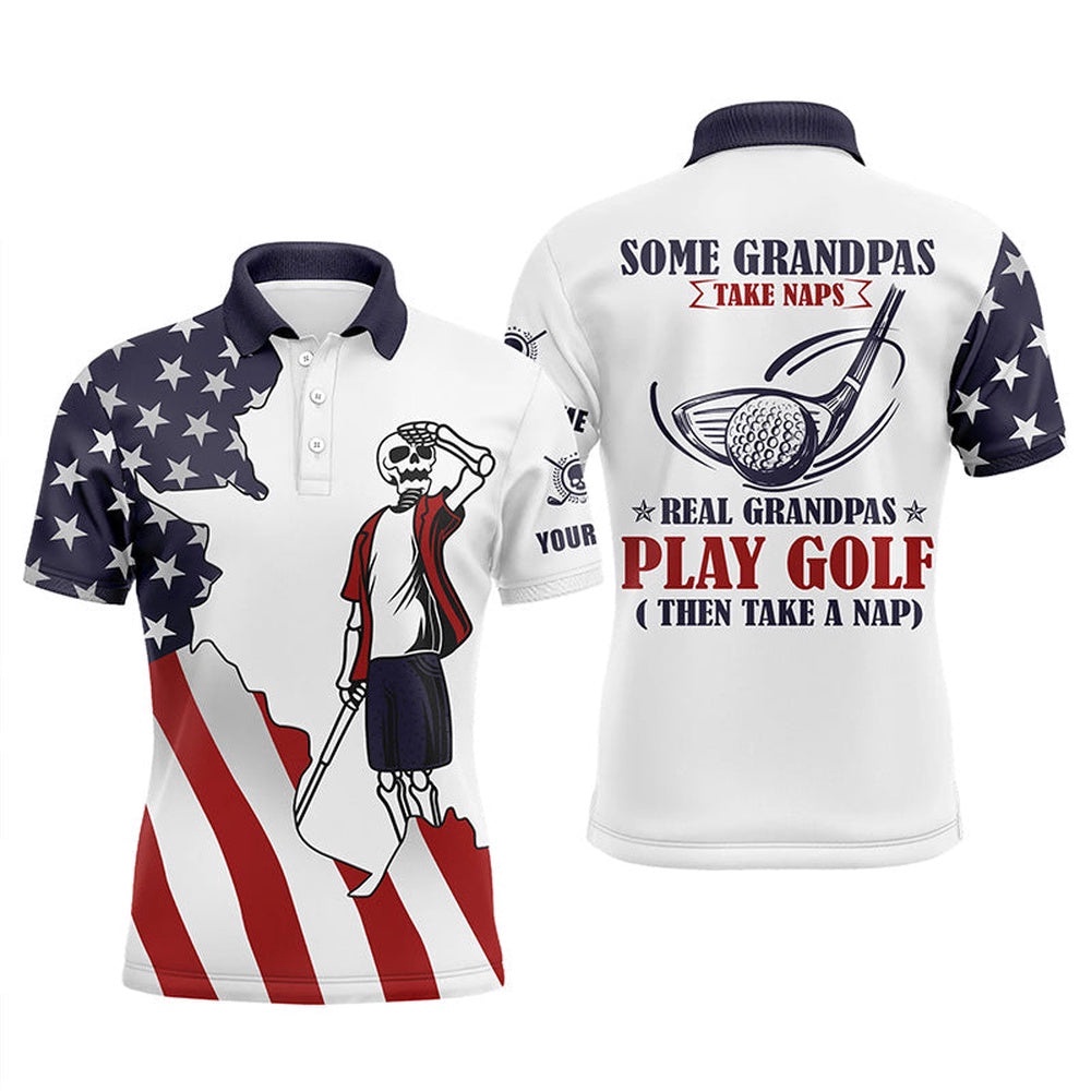 American Flag Patriotic Men’s Golf Polos Shirts Custom Skull Grandpas Take Naps Real Grandpas Play Golf, Golf Polo Shirt, Golf Shirts American Flag Patriotic Men’s Golf Polos Shirts Custom Skull Grandpas Take Naps Real Grandpas Play Golf, Golf Polo Shirt, Golf Shirts
