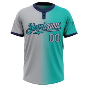 Aqua Gray Navy Gradient Fashion Two Button Unisex Softball Jersey Custom Team Softball Jersey 2 eh3nby.jpg