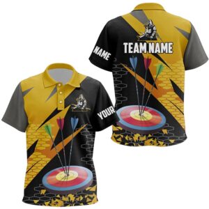 Archery Arrows Polo Shirts Custom Hunting Bow Archery Polo Shirts, Custom Archery Team Polo Shirt