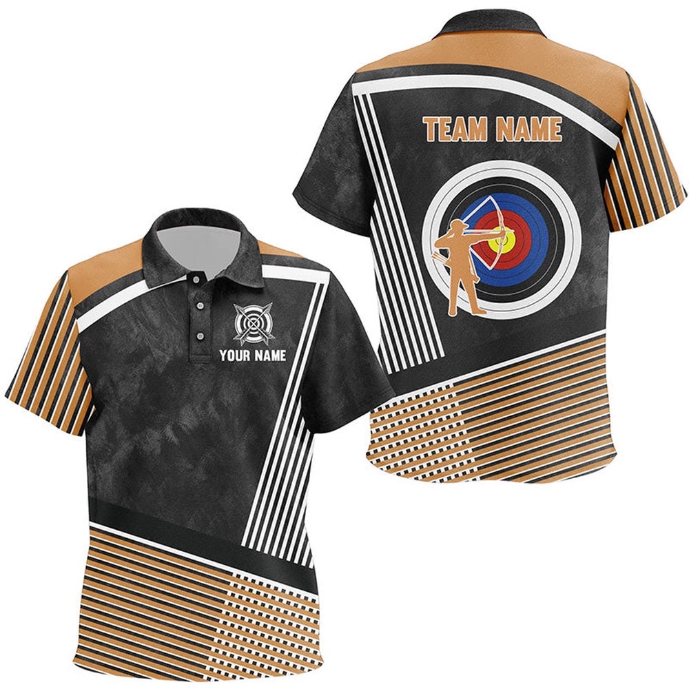 Archery Polo Shirts Custom Team Name Archery Polo Outfits, Archery Gifts, Custom Archery Team Polo Shirt