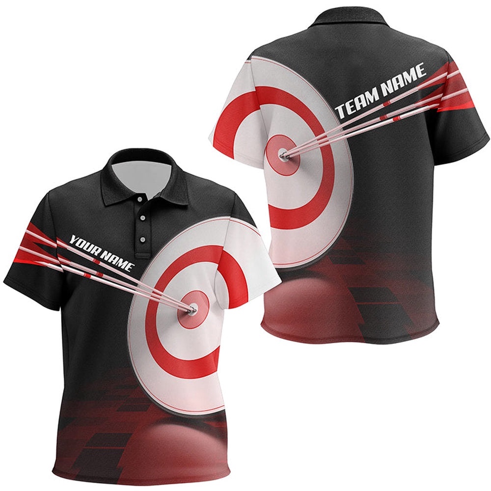 Archery Target Polo Shirts Custom Archery Shirts Gifts For Player And Team, Custom Archery Team Polo Shirt