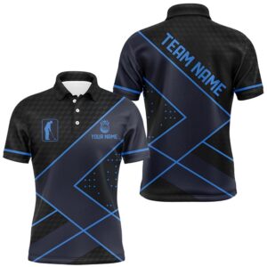 Black And Blue Men’s Golf Polo Shirts…