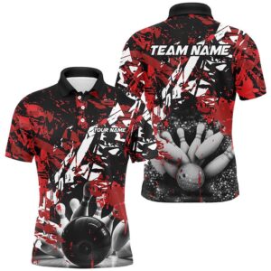 Black And Red Camo Bowling Ball And…