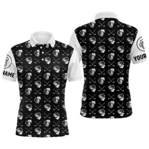 Black And White Golf Pattern Men’s Golf…