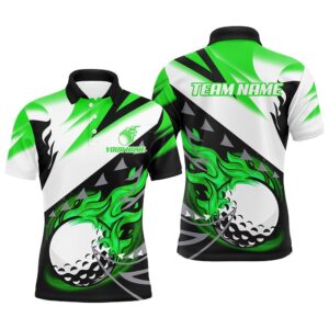 Black And White Men’s Golf Polo Shirts…