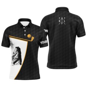 Black And White Men’s Golf Polo Shirts…