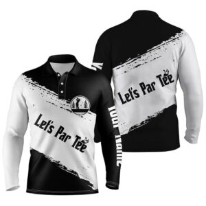 Black And White Men s Golf Polo Shirts Custom Name Let S Par Tee Best Men s Golf Wear Golf Polo Shirt Golf Shirts 2 ygp8q6.jpg